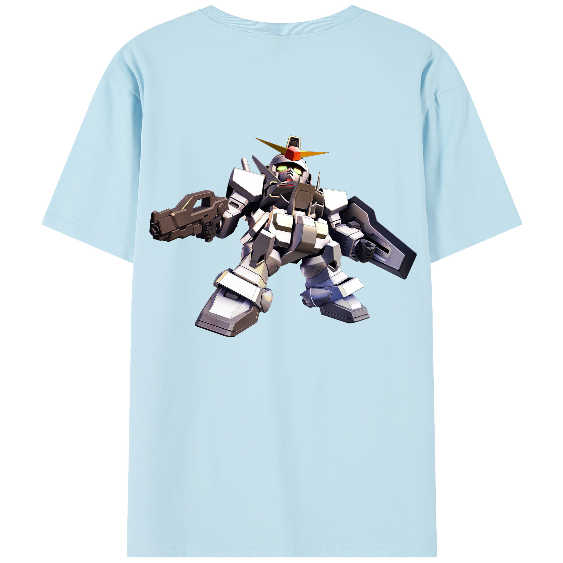 （画像用） 機動戦士ガンダム Mobile Suit Gundam 綿100％半袖Tシャツ（背面プリント）